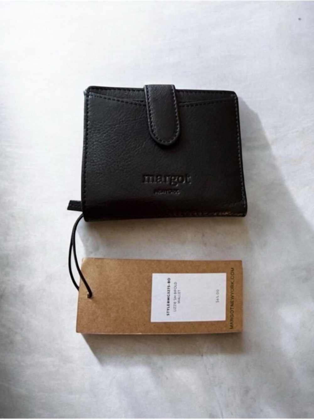 Margot Black Leather Card Holder